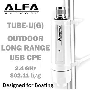 Alfa Tube U G 2 4 GHz 802 11g Outdoor Long Range Antenna Wireless WiFi USB CPE