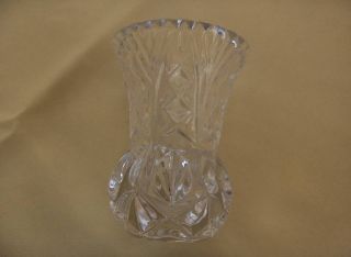 Vintage 4" Small Pressed Glass Bud Vase Hors D'Oeuvres
