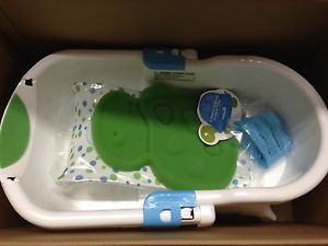 New Safety 1st First Complete Care 4 Stage Bath Center Turtle White Green Blue