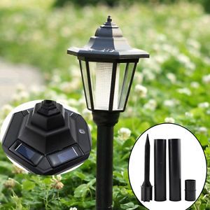 25 5" Solar Power LED Garden Landscape Path Outdoor Lawn Stake Warm Light Lamp