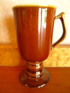 Hall USA Stoneware Irish Coffee Mug Brown 1272 Vintage
