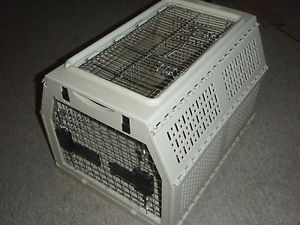 Nylabone Collapsible Pet Dog Cat Carrier Double Door Kennel Crate Cage 21x16x15
