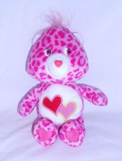 Love A Lot Care Bear Limited Edition Pink Cheetah Print Stuffed Animal