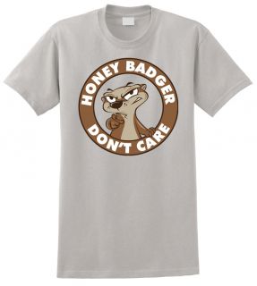 Honey Badger Dont Care T Shirt Funny Fearless Sports Baseball Basketball