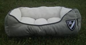 Cremieux Grey Black White Plush Dog Cat Animal Bed New Pet Supplies