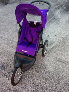 Baby Trend Expedition Single Jogger Jogging Stroller Purple Excellent Condition