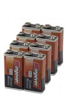 9V 9 V Volt Extra Heavy Duty Batteries 0 Mercury Carbon Battery Lot of 8