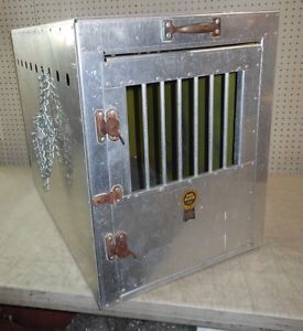 Bob McKee Aluminum Dog Crate Cage Kennel Airline Carrier