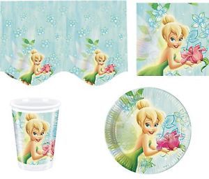 Disney Tinkerbell Fairy Tableware Pack 53 Items Ideal 4 Birthday Party Free P P