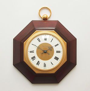 Stunning Hour Lavigne Paris Wall Clock Mahogany Art Deco Junghans Kienzle