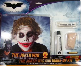 The Joker Licensed Men Costume Makeup Kit Wig Accessory