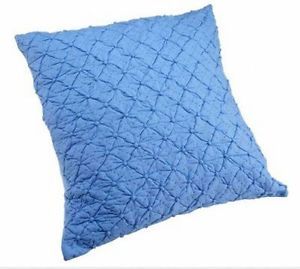 New Tommy Hilfiger Melrose Blue Quilted Euro Pillow Sham Cotton Bedding Bed