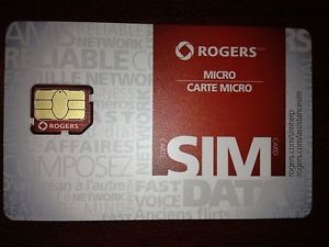 Rogers Micro Sim Card with Sim Card Adapter Use Any Phone 