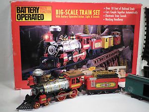 New Bright G Big Scale Model Union Pacific Train Set 18' Track Light Sound