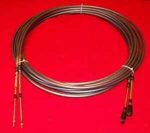 Pair of Yamaha 25' Outboard Motor Control Cables w Adapters