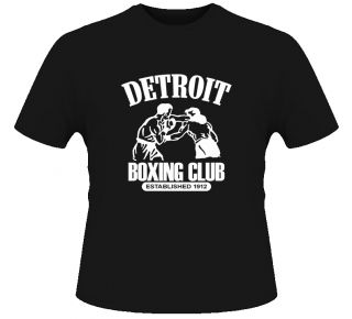 Detroit Boxing Club T Shirt Black