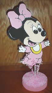 Baby Minnie Mouse Party Supplies Table Decorations Pink 3