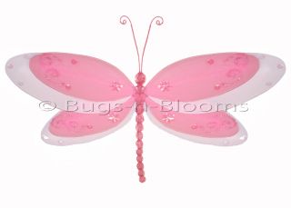 DK Pink Multi Layered Dragonfly Decor Room Bridal Party Baby Shower Decorations