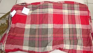 Pottery Barn Jackson Plaid Dog Bed Cover Medium Red