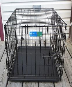 Top Paw Double Door Folding Dog Crate Kennel Cage Med w Divider Original Box