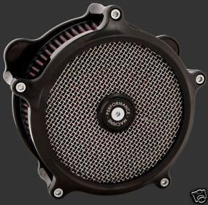 PM Super Blk Gas Stage 1 K N Air Cleaner 4 Harley Softail Dyna Touring 93 13