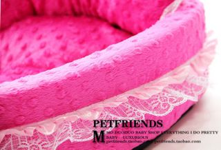 Pink Princess Dog Bed