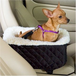 Car SUV Center Console Small Dog Bed Black Booster Seat