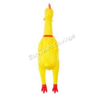 Pet Dog Puppy Shrilling Chicken Rooster Chew Toy Sound Squeeze Screaming Toy