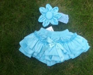 Newborn Baby Girls Headband Ruffle Skirt Children Bloomers Kids Dress Clothes