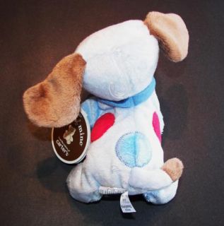 Carters Child of Mine Blue Plush Puppy Dog Spotted Toy