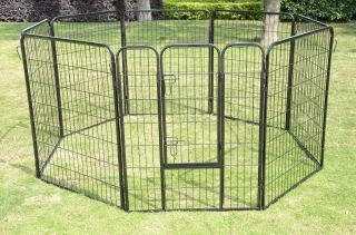 New 40"Heavy Duty Pet Dog Cat Exercise Pen Playpen Fence Yard Kennel 8 Panel