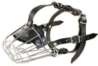 Pitbull Amstaff Steel Metal Wire Basket Dog Muzzle Safe