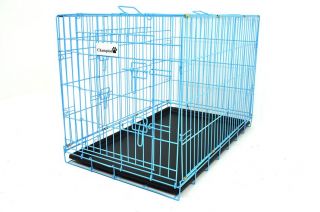 36" Portable Folding Dog Pet Crate Cage Kennel Two Door