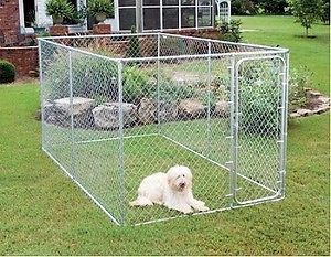Aleko 13' x 7 1 2' x 6' DIY Box Dog Kennel and Dog Pen System Dog Fence Crate