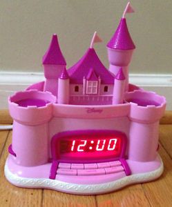 Disney Cinderella Castle Am FM Clock Star Projection Radio Model P300ACR Pink