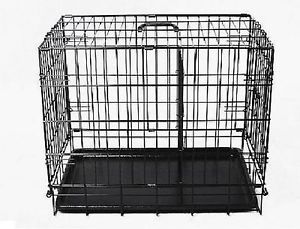 Brand New 36" Wire Folding Dog Pet Cage Cages Crate Kennel Crates w Dividers