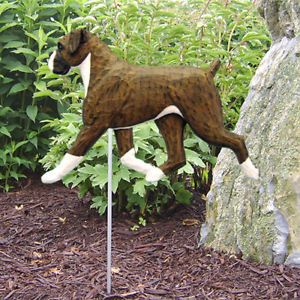 Boxer Natural Dog Figure Garden Stake Home Yard Garden Dog Products Gifts