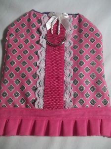 Handmade Small Dog Puppy Clothes Pet Harness Dog Supplies Length 7"