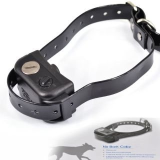 Electric Waterproof No Bark Collar Shock Vibra Dog Safe Training Collar
