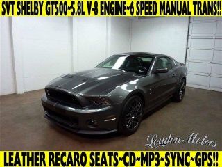 2013 Ford Mustang Shelby GT500 Sterling Grey Metallic Black Stripes