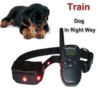 New LCD Display 100LV Level Shock Vibra Remote Dog Training Collar USA Seller
