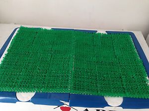 Puppy Potty Grass Mat Dog Trainer Indoor Pee Pad Training Patch Blue Used