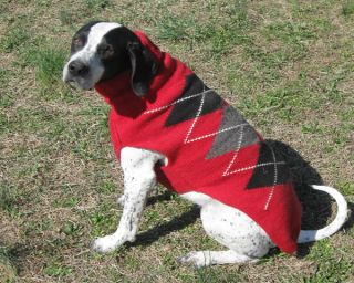 Chilly Dog WINTER100 Wool Coats Argyle Sweaters 3 Colors Pick