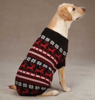 East Side Collection Caribou Creek Dog Turtleneck Sweater Pet Black Gray XXS XL