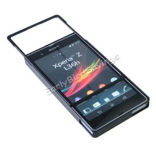 Black Aluminum Metal Bumper Frame Case Cover for Sony Xperia Z L36I L36H C6603