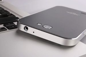 Black Silver Hunterf Aluminum Case for Galaxy Note 2 II