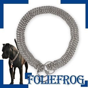 3 650P Dog Training Stainless Steel Chain Collar 22"