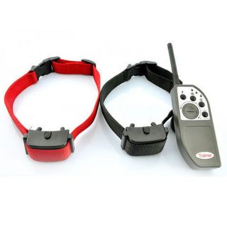 1000M Rechargeable Remote Electronic Large Dog Training Collar for 2 Pet Trainer