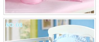 6 Pcs Cute Lovely Baby Nursery Crib Bedding Girl Boy Removable Washable Hot Sell