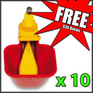 10 x Lubing Poultry Chicken Drinker Waterer Cup 4007 Feeders Available